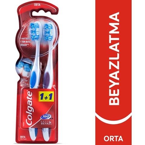 Colgate 1 + 1 hediyeli Orta / Medıum Diş Fırçası