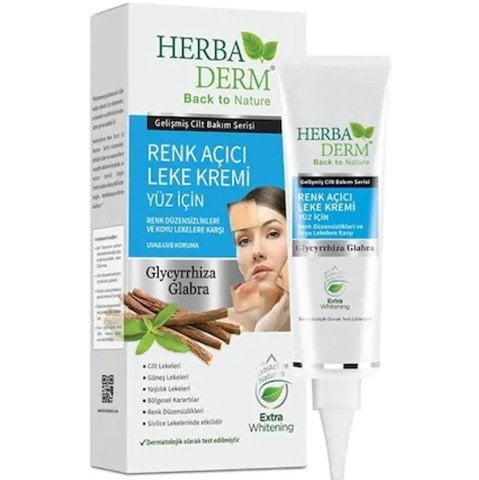 Herbaderm Yüz İçin Renk Açıcı Leke Kremi 55 ML