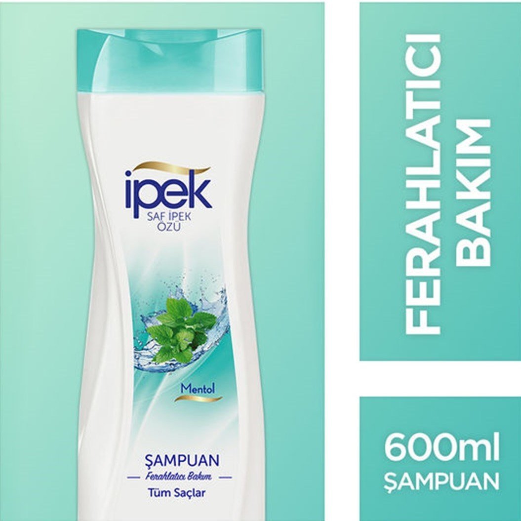 İpek Mentol Özlü Tüm Saçlar için Şampuan 600 ml