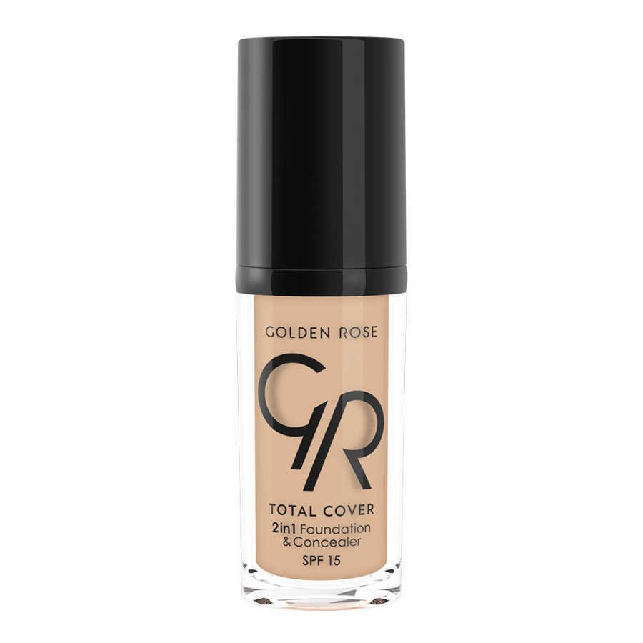 Golden Rose Total Cover 2in1 Foundation & Concealar  - 2'si  1 Arada Fondöten Ve Kapatıcı