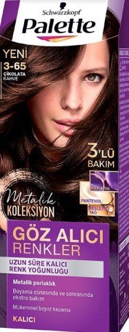 Palette Göz Alıcı Renkler Saç Boyası 3-65 Çikolata Kahve